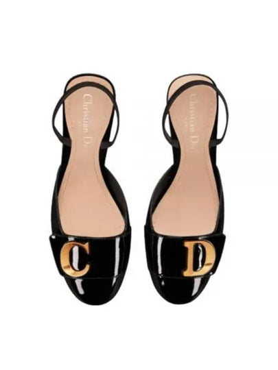 C'est Patent Calfskin Slingback Pumps Black - DIOR - BALAAN 2