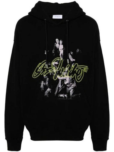 Script Merry Skate Hoodie Black - OFF WHITE - BALAAN 1