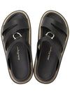 Leather Sandals Black - SALVATORE FERRAGAMO - BALAAN 3