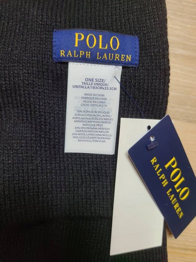 I Love Polo Muffler Black - POLO RALPH LAUREN - BALAAN 5