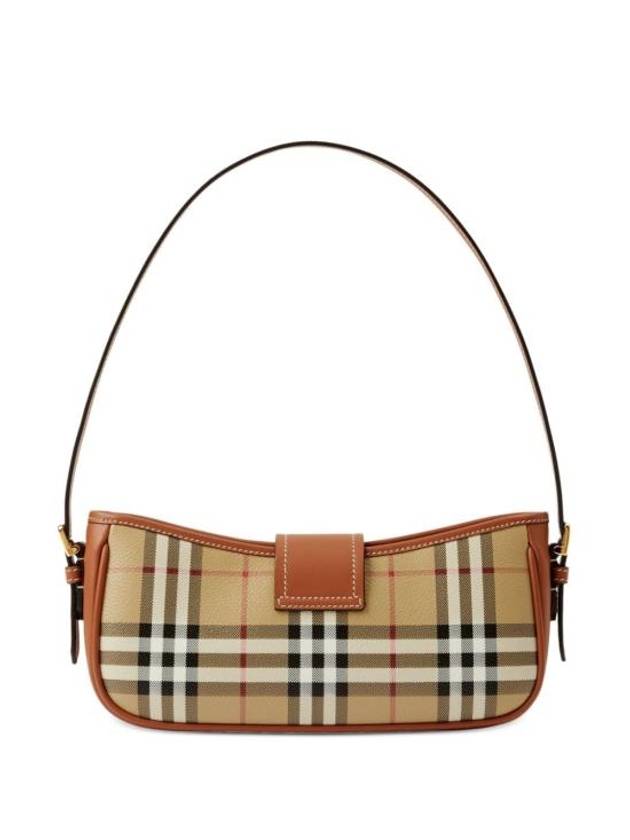 Buckle Strap Check Sling Shoulder Bag Beige - BURBERRY - BALAAN 3