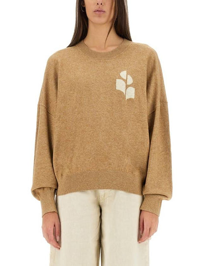 Marisance Crew Neck Wool Knit Top Beige - ISABEL MARANT ETOILE - BALAAN 2