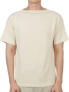 Men's Boatman Short OrGANNIc Cotton Short Sleeve Knit Top Ivory - ANDERSEN-ANDERSEN - BALAAN 2