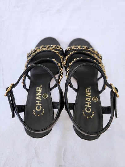 Daol Sangin Store CC Chain Strap Sandals G32883 Condition A - CHANEL - BALAAN 2