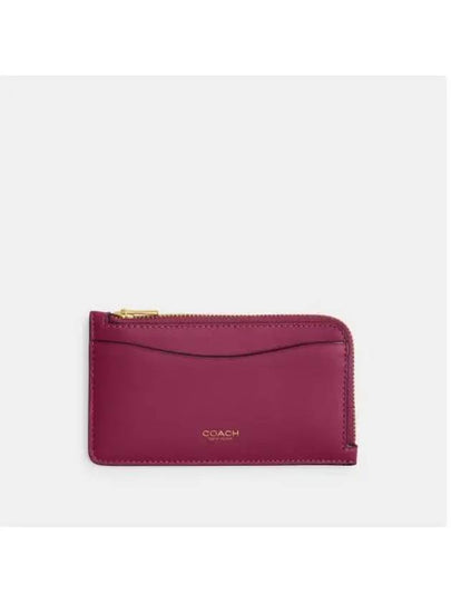 New York Zipper Card Wallet Pink - COACH - BALAAN 2