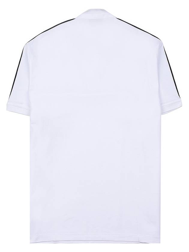 Logo Cotton Polo Shirt White - EMPORIO ARMANI - BALAAN 3