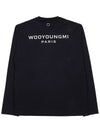Cotton Long Sleeve T Shirt Black - WOOYOUNGMI - BALAAN 1