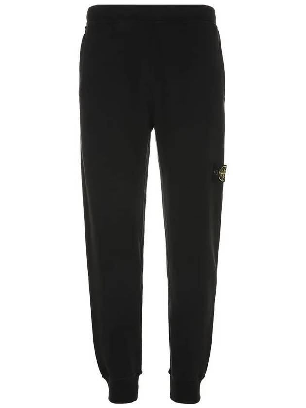 Signature Wappen Patch Cotton Baggy Pants Black - STONE ISLAND - BALAAN 2