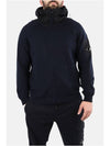 Cotton Mixed Knit Hooded Jacket Navy - CP COMPANY - BALAAN 3