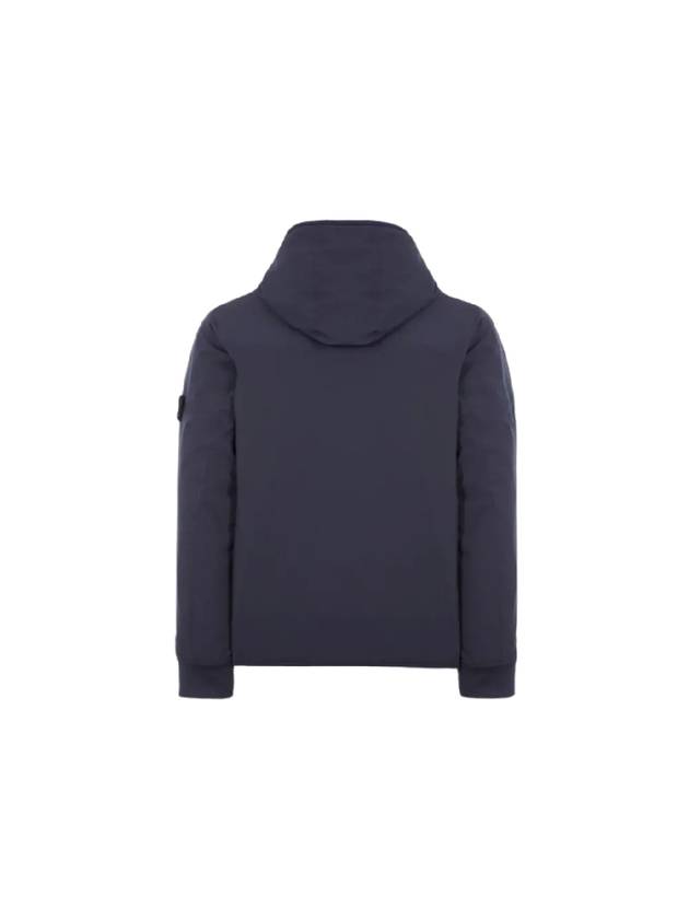 Soft Shell-R E.Dye Pure Insulation Technology Recycled Polyester Primaloft Hooded Jacket Navy - STONE ISLAND - BALAAN 3