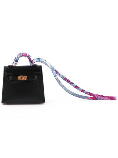 Kelly Twilly Bag Charm Black Gold H084373CC - HERMES - BALAAN 1