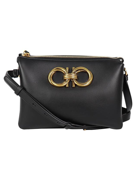 Trapezio Cross Bag Black - SALVATORE FERRAGAMO - BALAAN 2