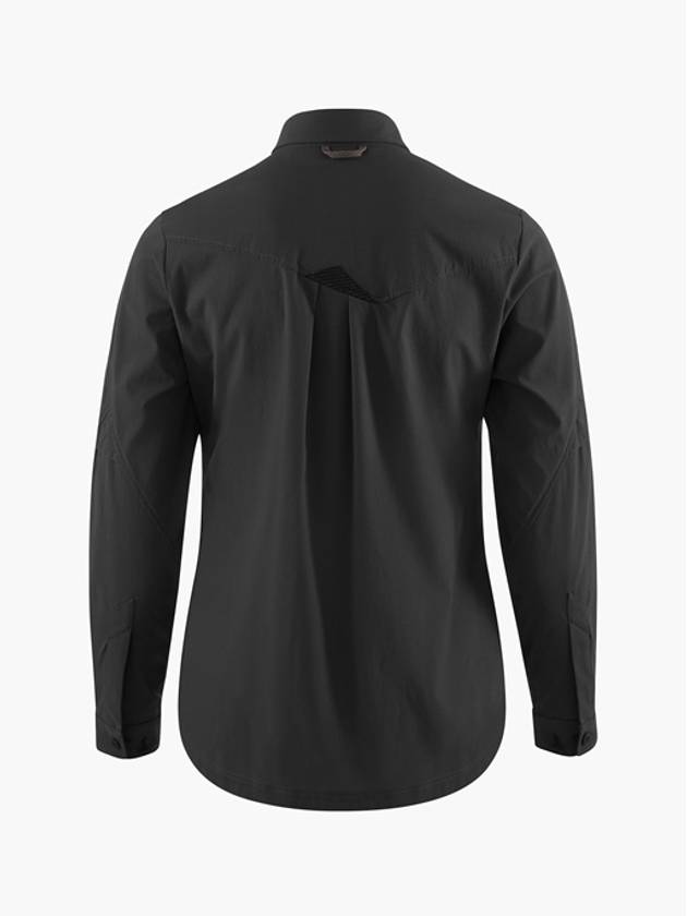 Women's Garm Long Sleeve Shirt Raven - KLATTERMUSEN - BALAAN 3