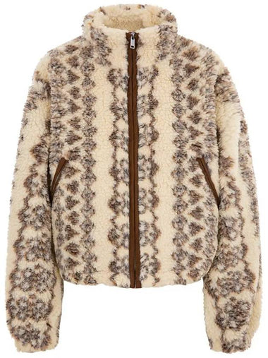 MA0092FB B3C03E ECBW MACKENSY Shearling Jacket - ISABEL MARANT - BALAAN 1