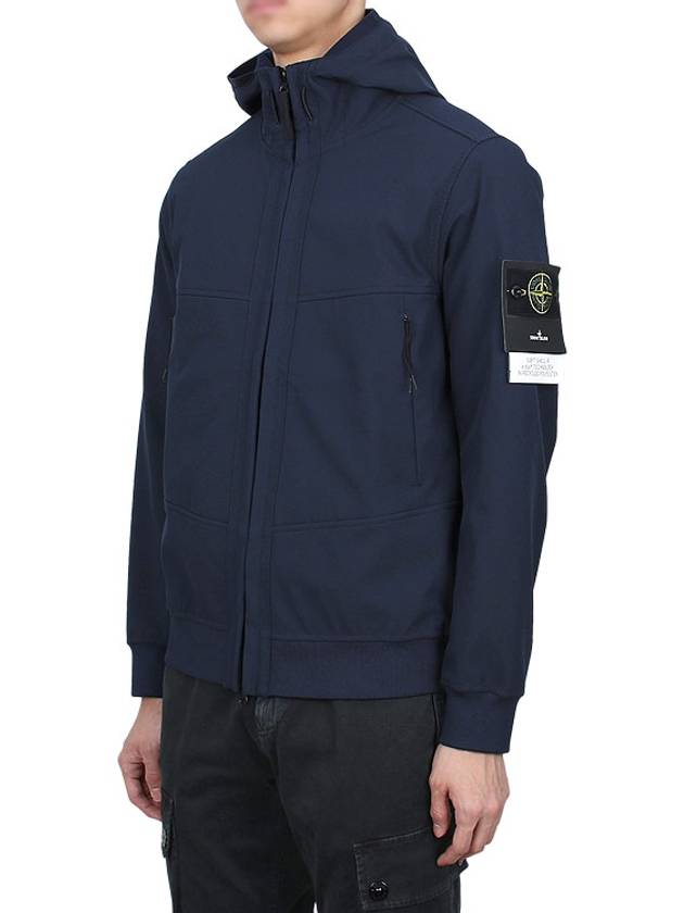 Technology Recycled Polyester Hooded Jacket Navy - STONE ISLAND - BALAAN 5