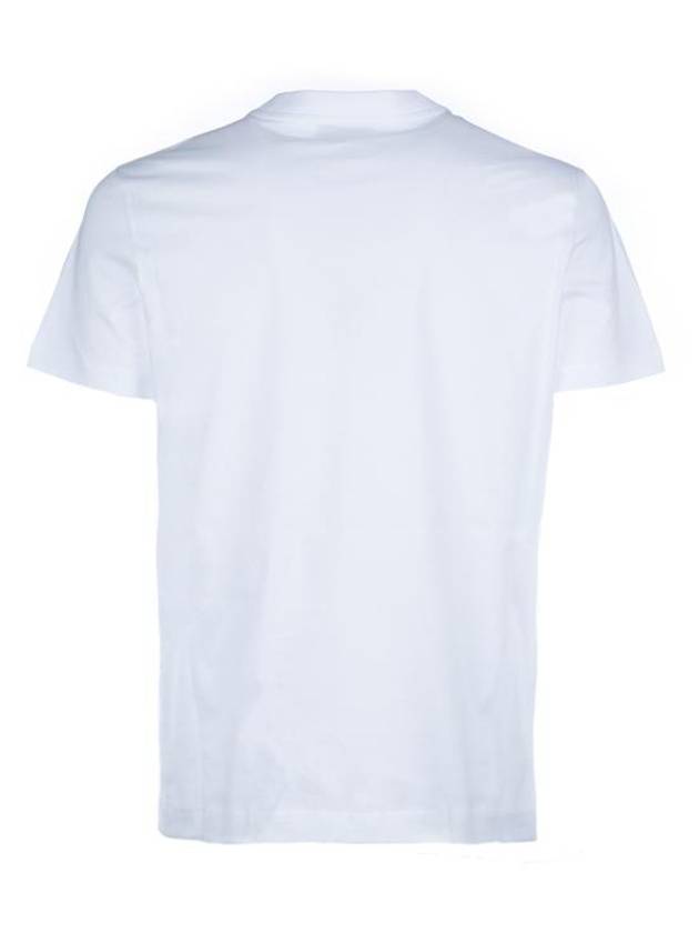 Patch Logo Cotton Short Sleeve T-Shirt White - PRADA - BALAAN 3