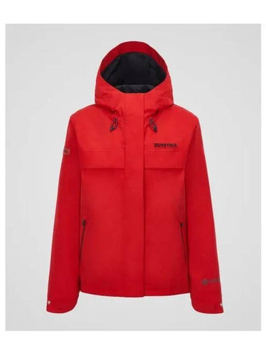 Points 5 Obsidian W Dark Red Women s Waterproof Jacket - DUVETICA - BALAAN 1