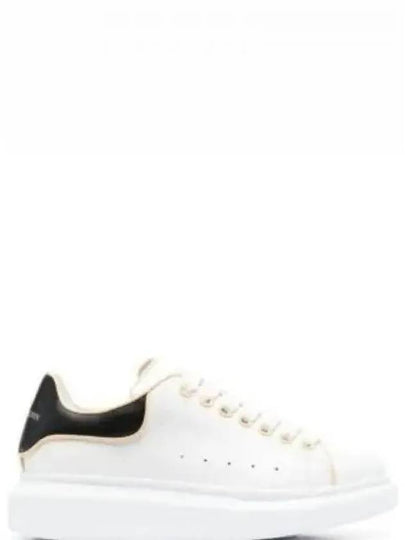 Oversized Black Tab Low-Top Sneakers White - ALEXANDER MCQUEEN - BALAAN 2