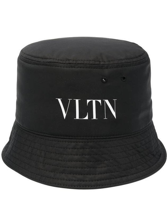 logo printed nylon bucket hat - VALENTINO - BALAAN 1