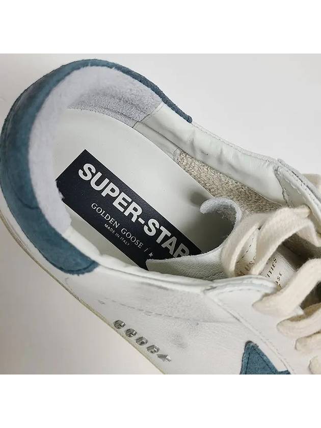 Superstar Classic Blue Suede Low Top Sneakers White - GOLDEN GOOSE - BALAAN 6