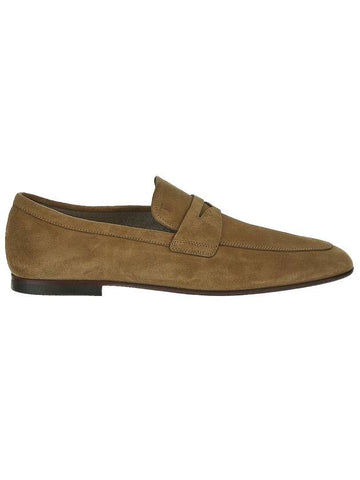 Penny Suede Loafers Beige - TOD'S - BALAAN 1