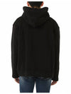 NUW19216 009 Kanye Mask Black Overfit Hoodie - IH NOM UH NIT - BALAAN 4