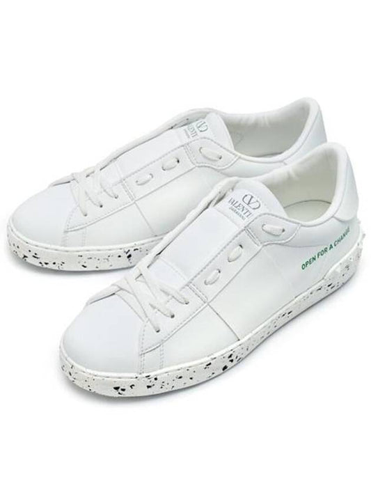 Men's Open For A Change Low Top Sneakers White - VALENTINO - BALAAN 2