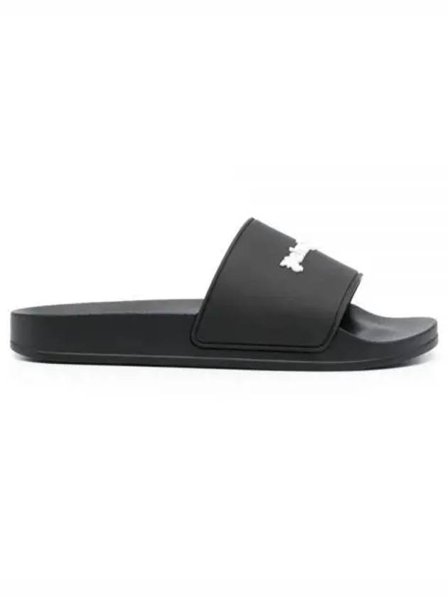 New Logo Full Slippers Black - PALM ANGELS - BALAAN 2