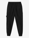 Stretch Cotton Tela Paracadute Cargo Straight Pants Black - STONE ISLAND - BALAAN 3