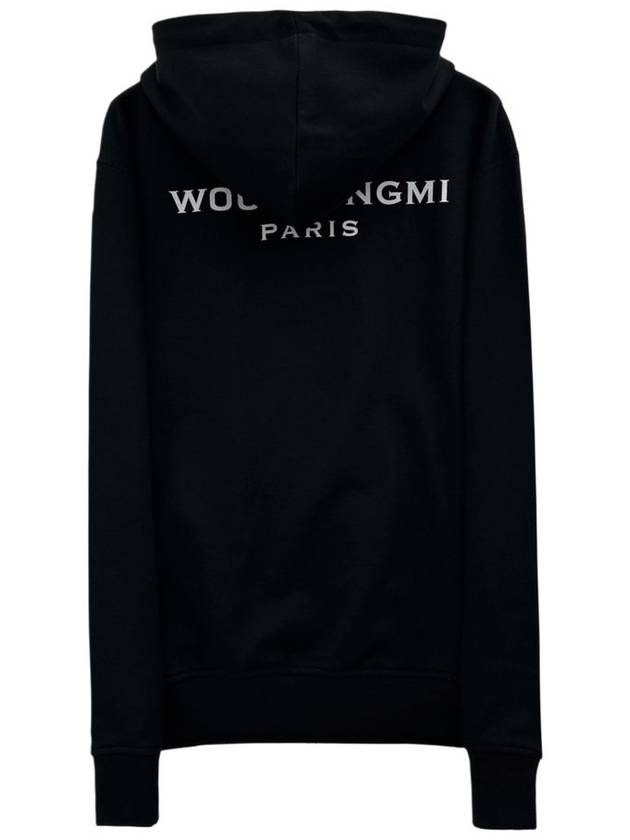 Back Logo Zip-Up Hoodie Black - WOOYOUNGMI - BALAAN 4