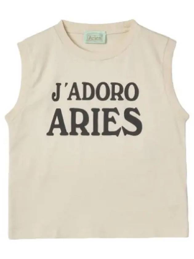 Aries Adoro Shrunken Vest Alabaster - ARIES - BALAAN 1