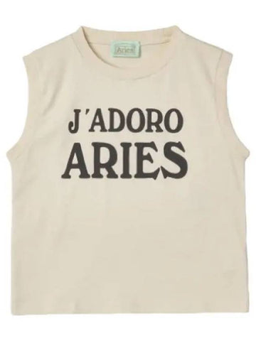 Aries Adoro Shrunken Vest Alabaster - ARIES - BALAAN 1