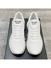 Prax 01 Re-Nylon Brushed Leather Low-Top Sneakers White - PRADA - BALAAN 3