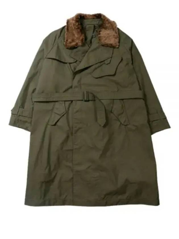 Storm Coat Olive CP Weather Poplin 24F1D033 PS208 EU001 - ENGINEERED GARMENTS - BALAAN 1