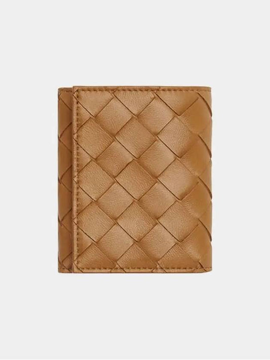 Intrecciato Trifold Half Wallet Caramel - BOTTEGA VENETA - BALAAN 2