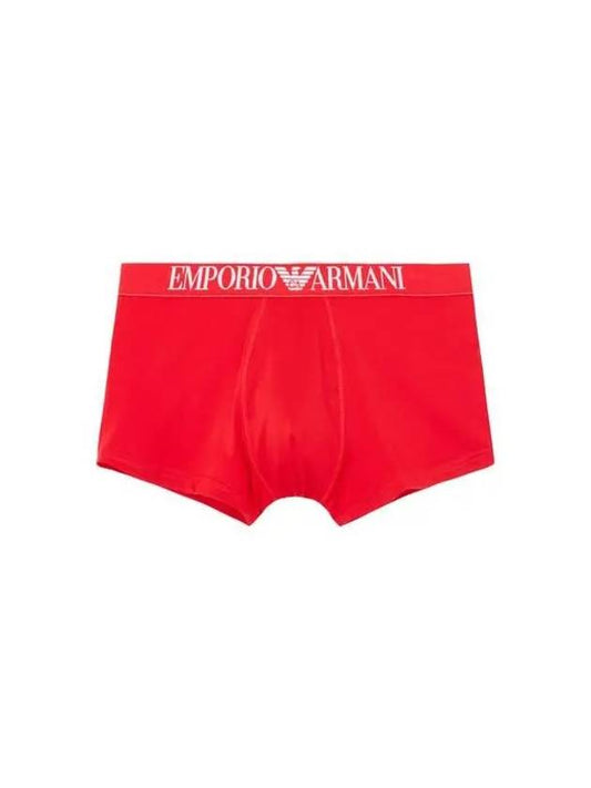 UNDERWEAR Men s Logo Jacquard Banding Solid Micro Drose Red 270960 - EMPORIO ARMANI - BALAAN 1