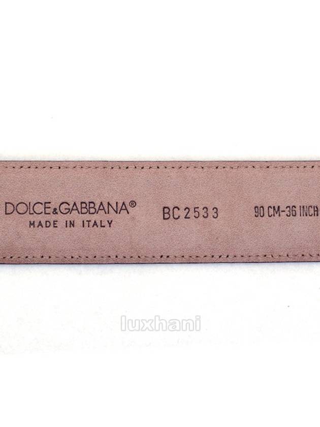 Leather Belt Black - DOLCE&GABBANA - BALAAN 7