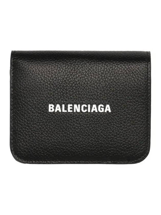 Logo Cash Half Wallet BLACK 655624 1IZIM - BALENCIAGA - BALAAN 1