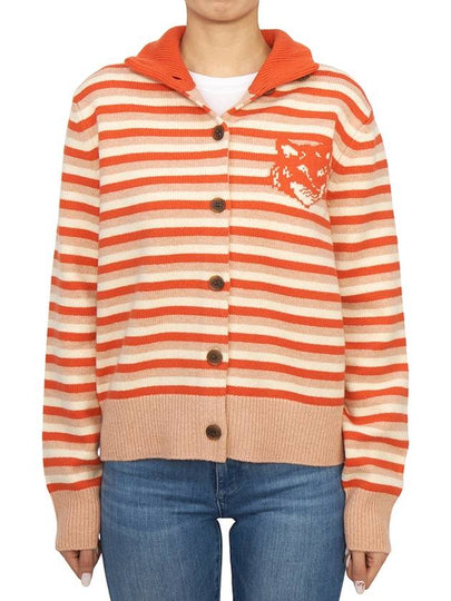 Foxhead striped women s cardigan NW00503KM0329 0019 - MAISON KITSUNE - BALAAN 2