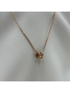 Mini Pop H Pendant Rose Gold & Marron Glace - HERMES - BALAAN 3