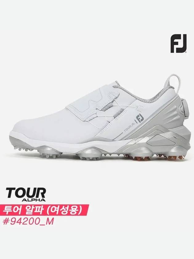 Tour Alpha TOUR ALPHA Boa Golf Shoes 94200 M White White Gray 5mm Small Order - FOOTJOY - BALAAN 6