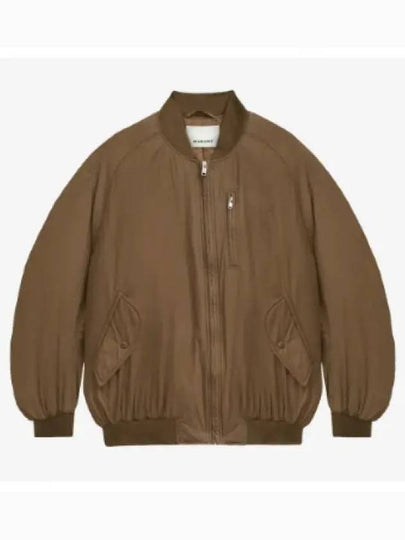 Bakya Zipper Bomber Jacket Brown - ISABEL MARANT - BALAAN 2