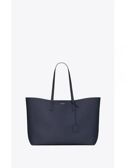 East West Shopper Tote Bag Navy - SAINT LAURENT - BALAAN 2