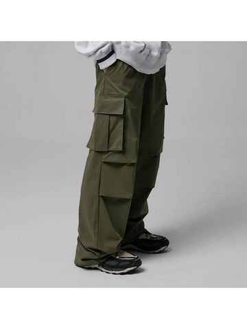 Pocket Parasuit Wide Pants Khaki - CRUMP - BALAAN 1