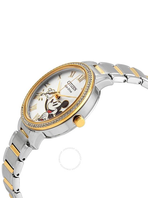 Citizen Mickey Mouse Eco-Drive Crystal Silver Dial Ladies Watch FE7044-52W - CITIZEN - BALAAN 2