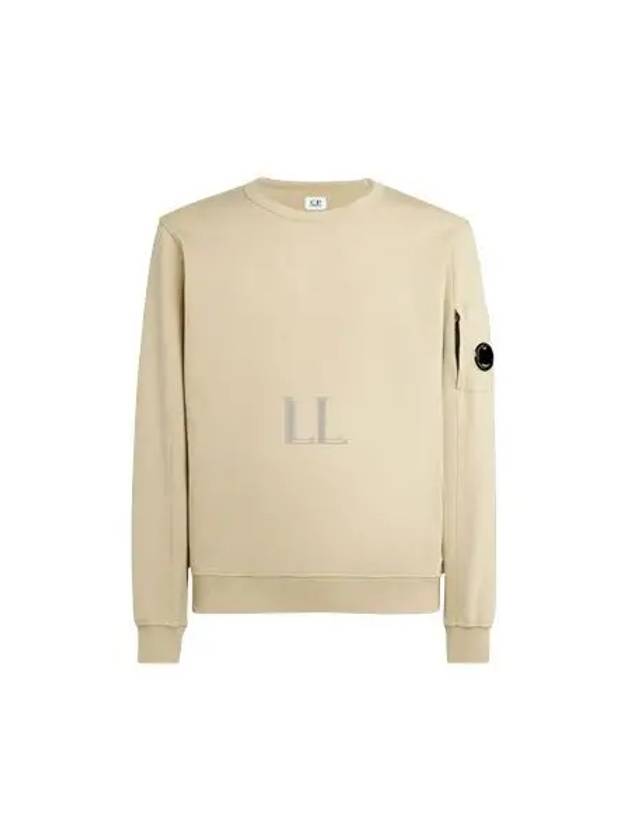 Light Fleece Sweatshirt Beige - CP COMPANY - BALAAN 2