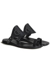 Hera Calfskin Sandals Noir - HERMES - BALAAN 2