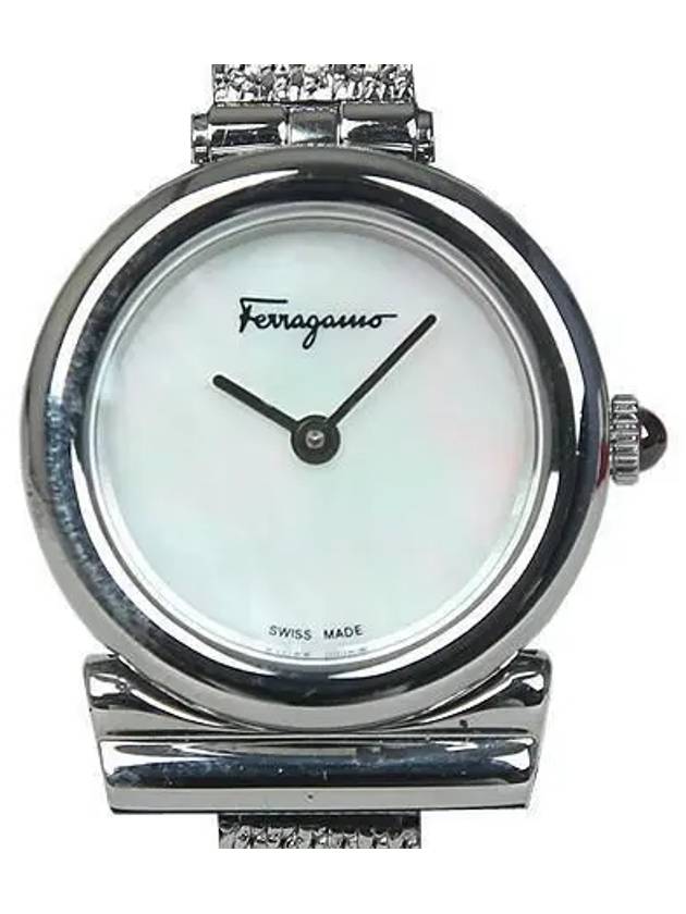 Ferragamo SFLX007 Silver Gancini Steel Women s Watch - SALVATORE FERRAGAMO - BALAAN 1