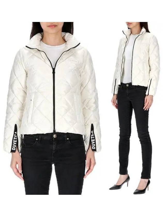 Women s Sora Diamond Quilted Heavy Short Down Jacket VDDJ95435 BGL - DUVETICA - BALAAN 2