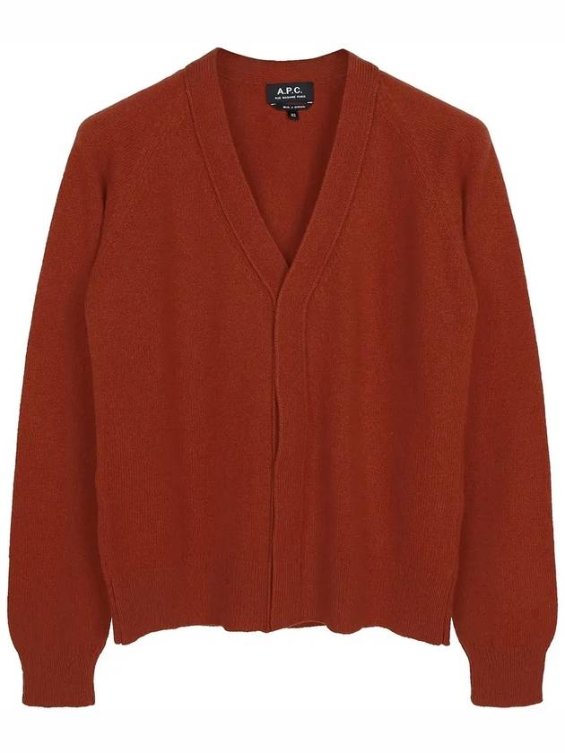 Brick Mary Wool Cardigan Red - A.P.C. - BALAAN 2